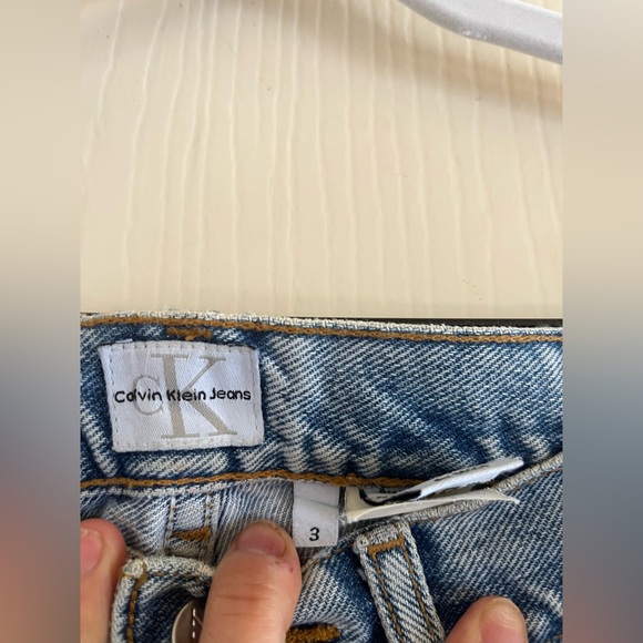 Vtg 90s Y2K Calvin Klein light washed mid rise jeans S - Picture 5 of 8